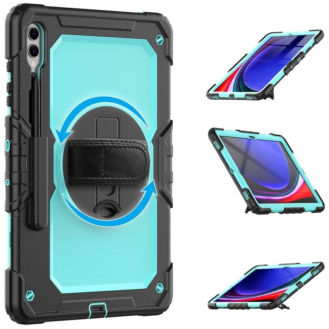 Casebuddy Galaxy Tab S9 Plus Heavy Duty Kickstand Strap Case