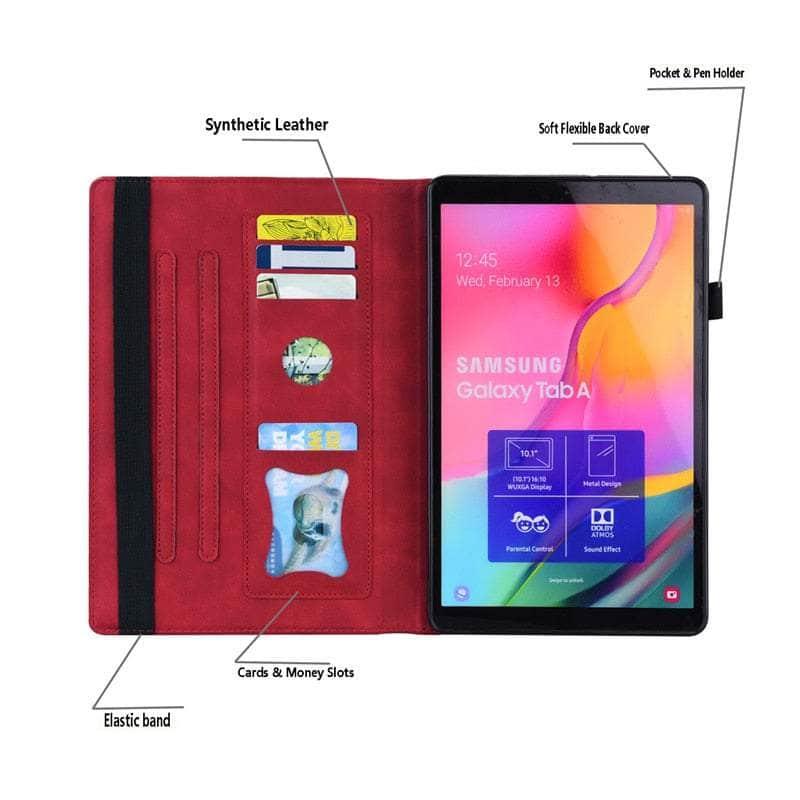 Casebuddy Galaxy Tab S9 Ultra Luxury Vegan Leather Wallet