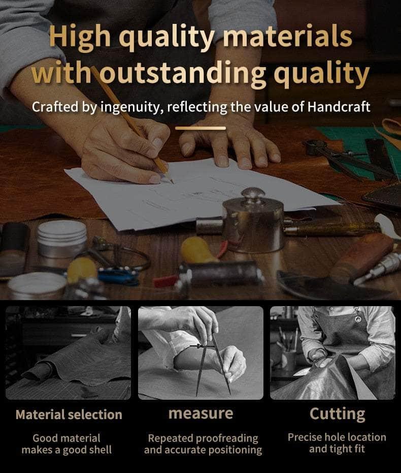 Casebuddy Galaxy Z Flip 5 Shockproof Protective Leather Cover