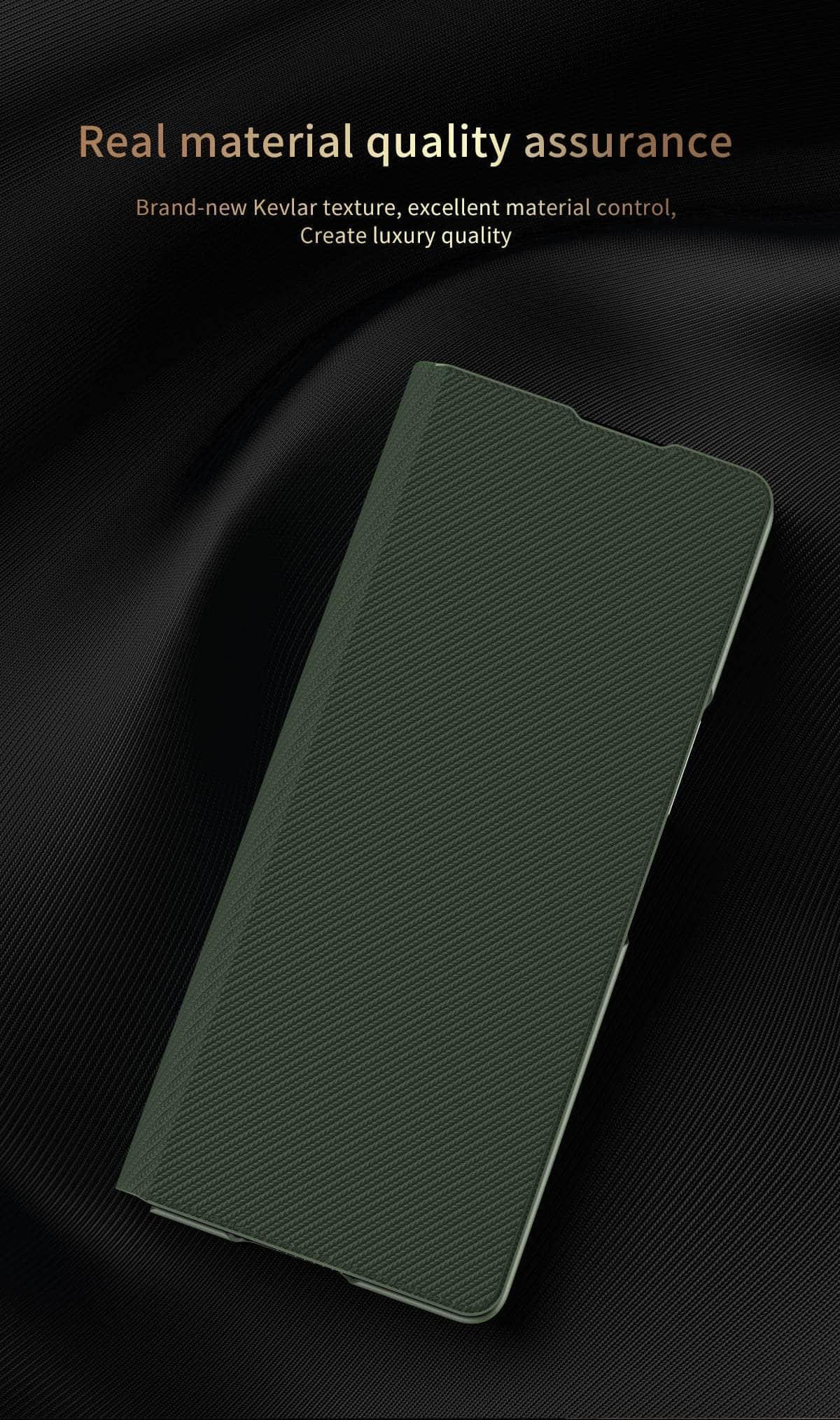 Casebuddy Galaxy Z Fold 4 Matte Carbon Fiber Folding Cover