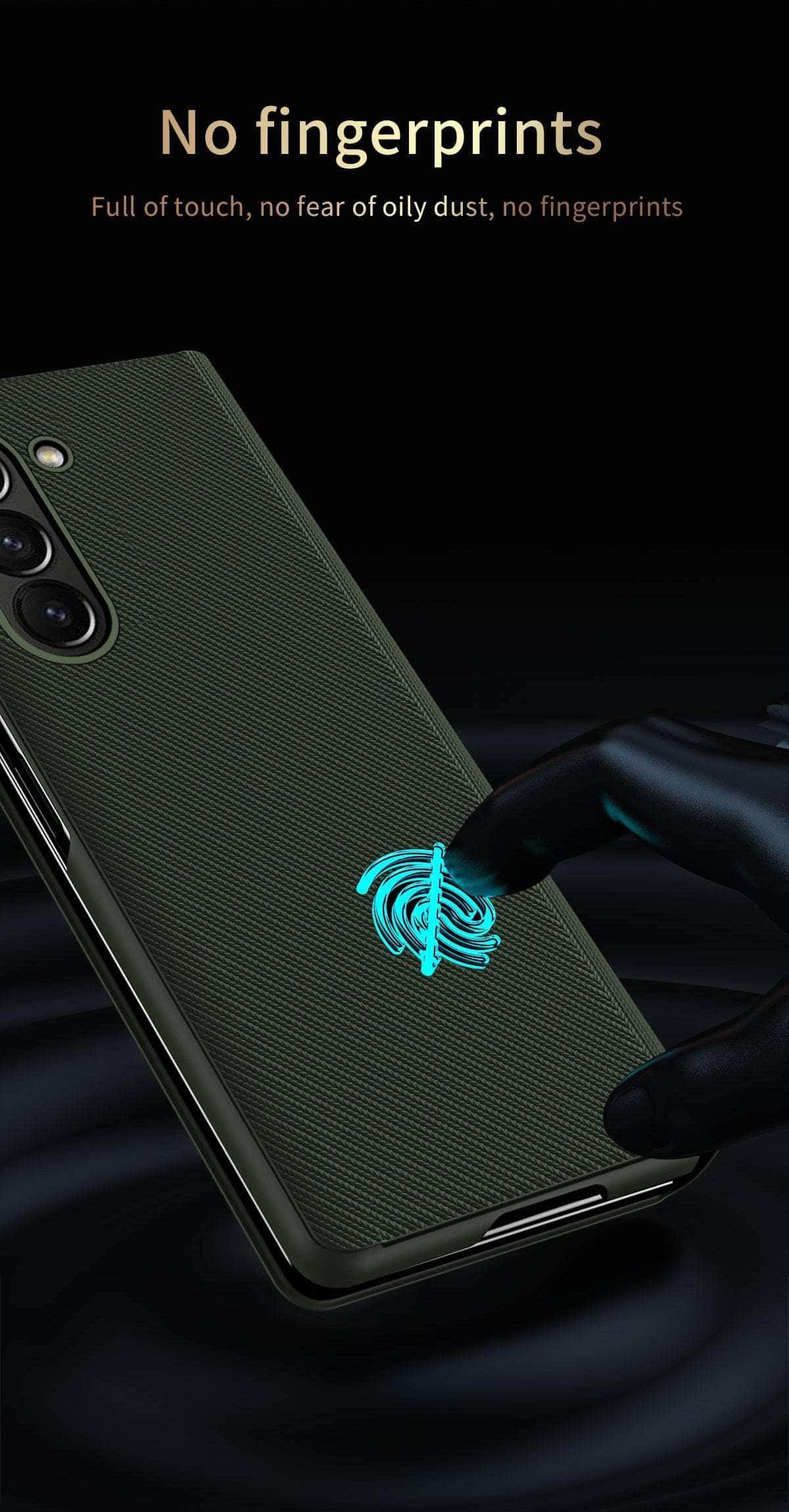 Casebuddy Galaxy Z Fold 4 Matte Carbon Fiber Folding Cover