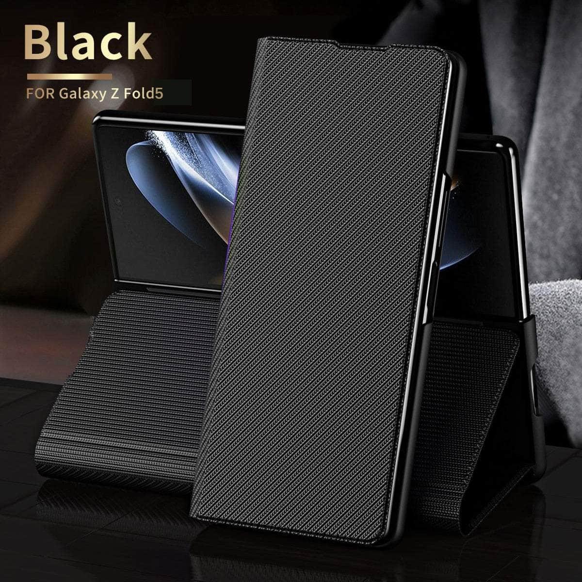 Casebuddy Galaxy Z Fold 4 Matte Carbon Fiber Folding Cover