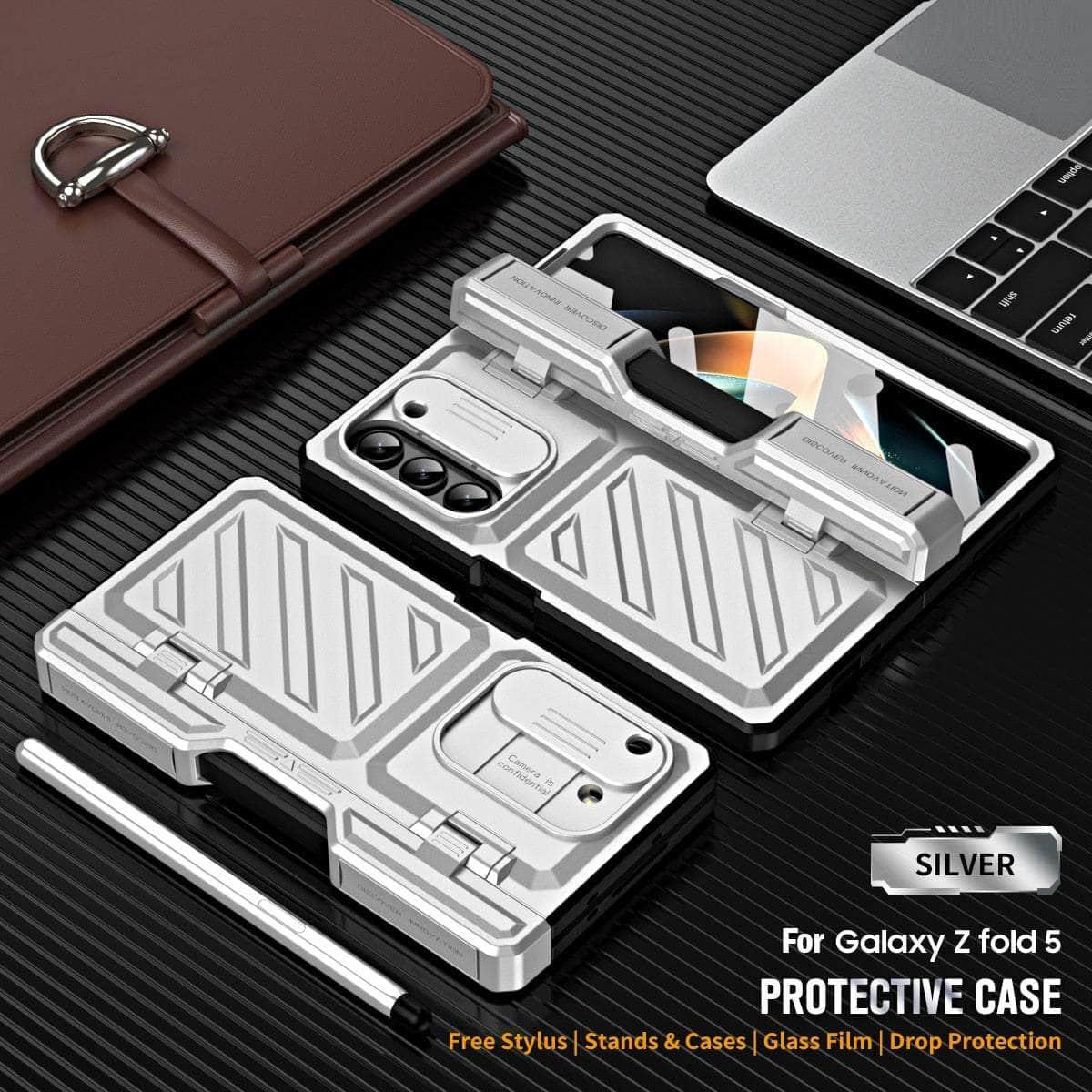 Casebuddy Galaxy Z Fold 4 Rugged Armor Pen Slot Case