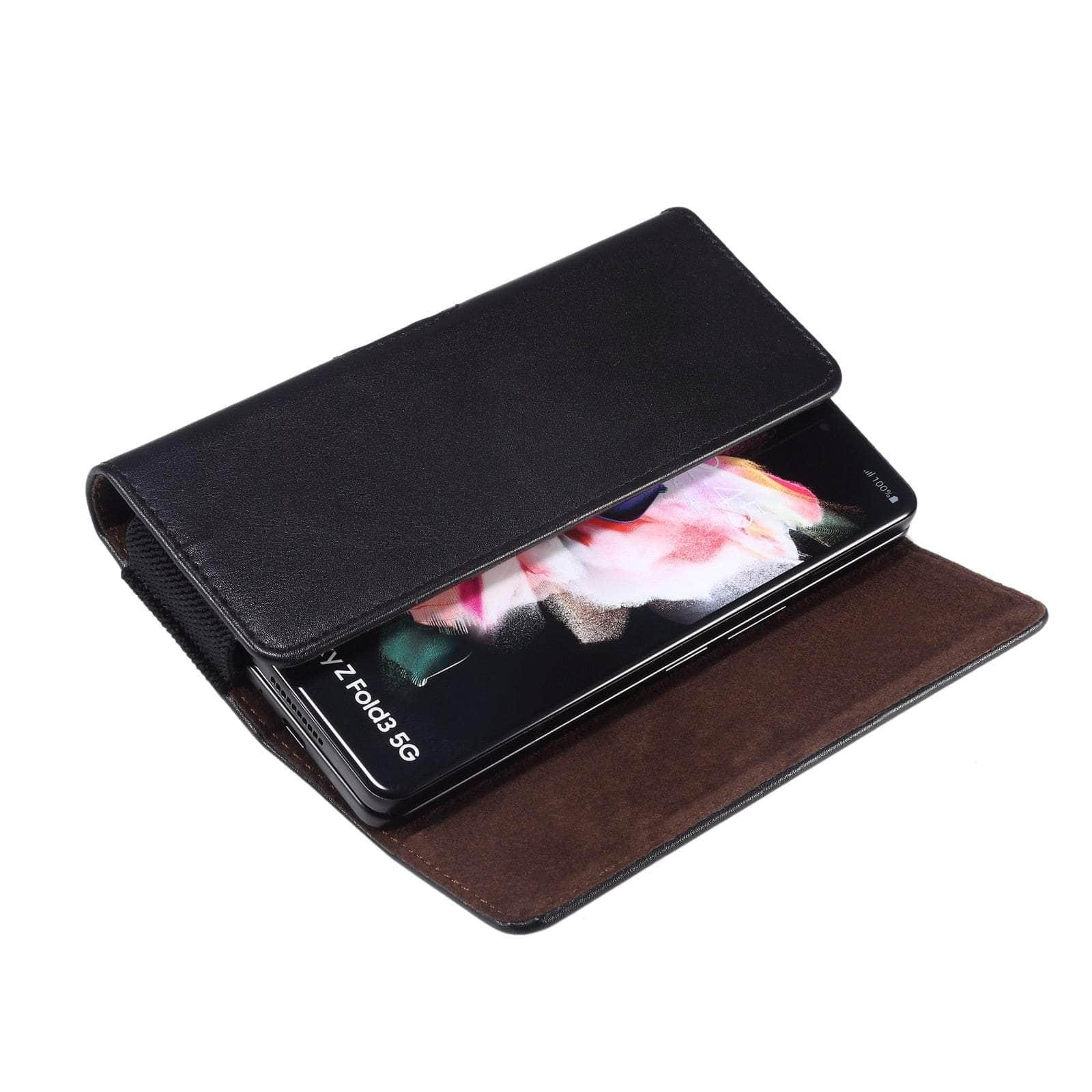 Casebuddy Galaxy Z Fold 5 Leather Belt Clip Case