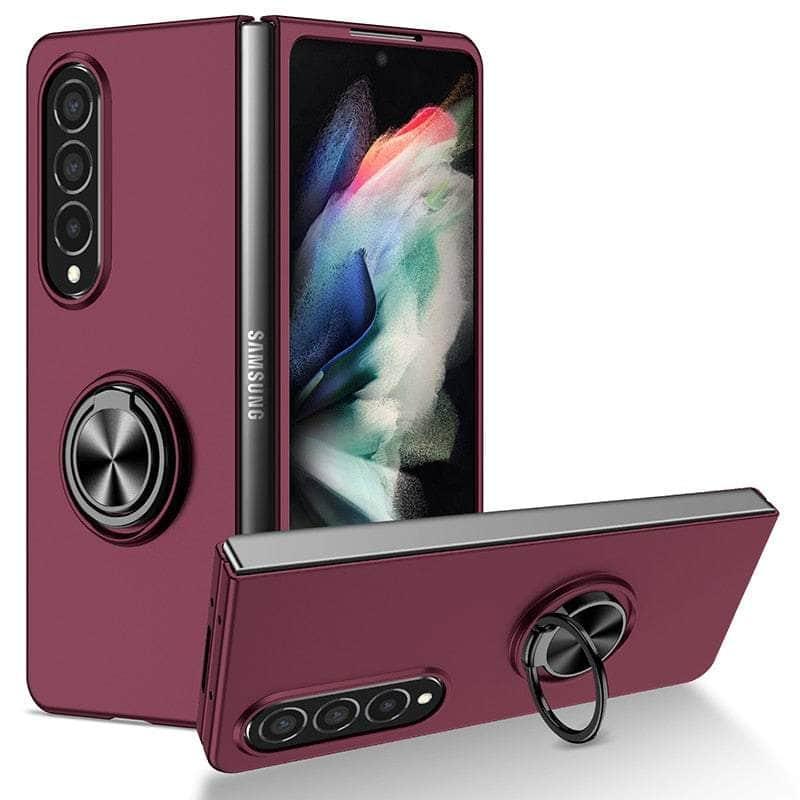 Casebuddy Claret / for Galaxy Z Fold 5 Galaxy Z Fold 5 Magnet Ring Kickstand