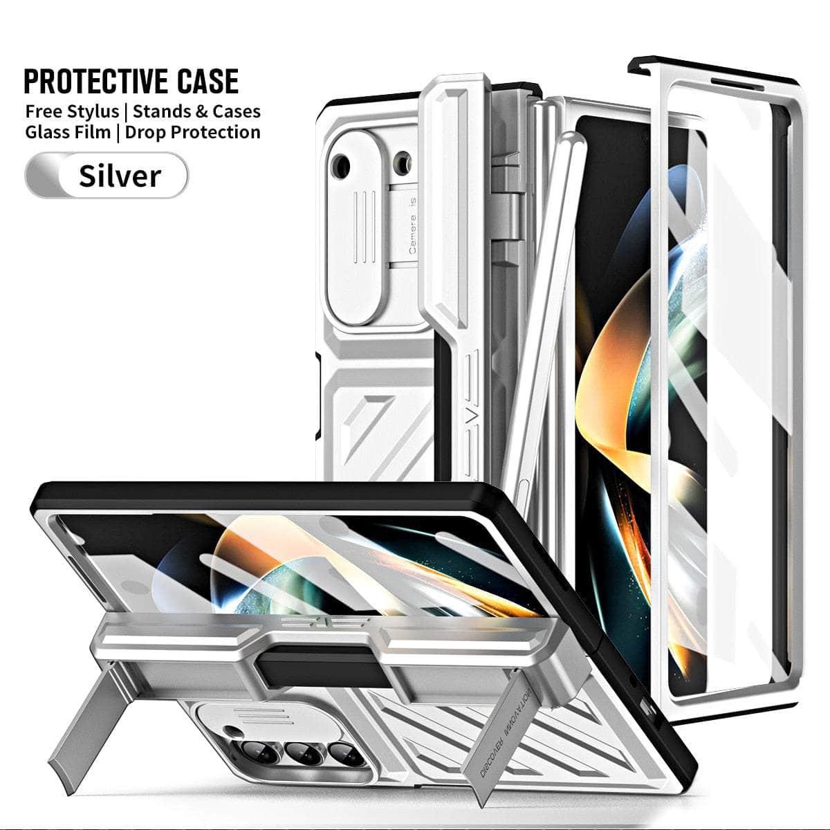 Casebuddy Galaxy Z Fold 5 Rugged Armor Pen Slot Case