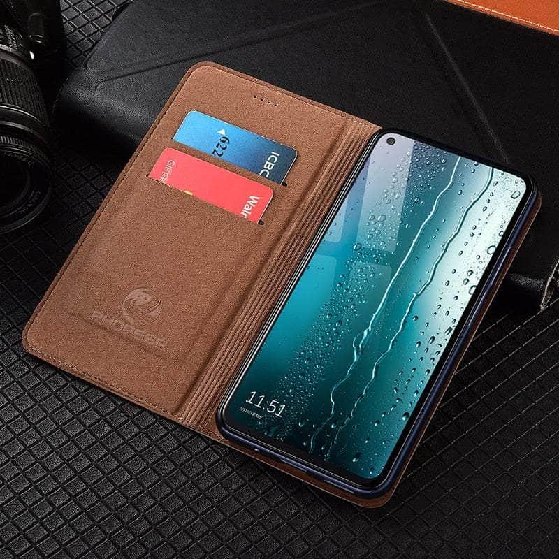 Casebuddy Genuine Galaxy A34 Leather Flip Wallet Case