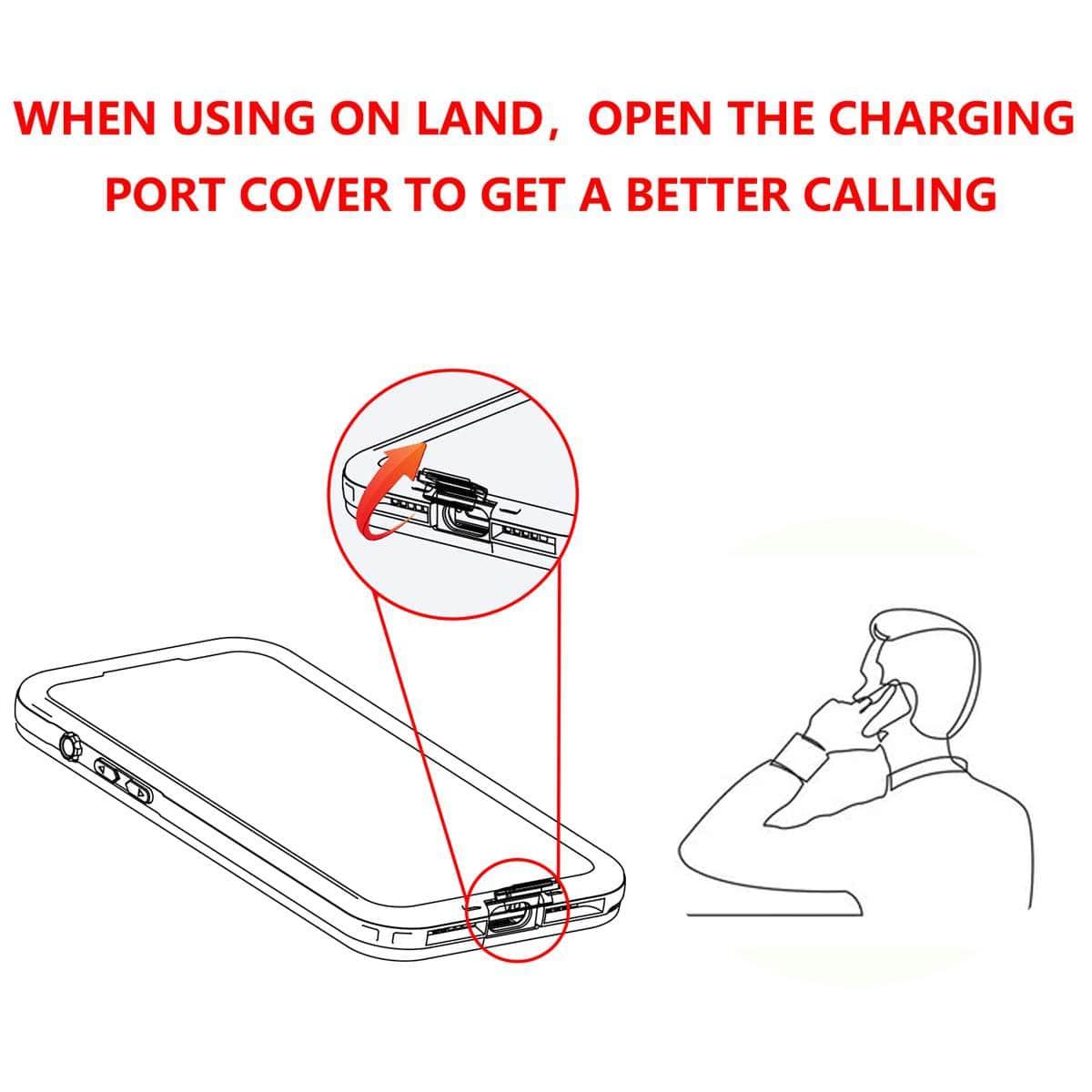 Casebuddy Black / For iPhone 15 iPhone 15 IP68 Waterproof Wireless MagSafe Case