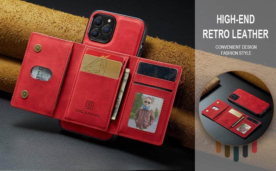 Casebuddy iPhone 15 Plus Magnetic Split Body Wallet Case