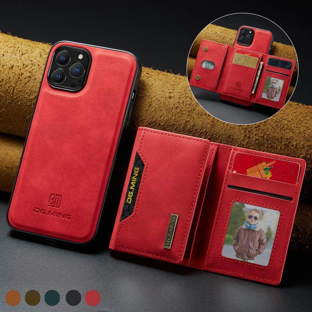 Casebuddy iPhone 15 Plus Magnetic Split Body Wallet Case