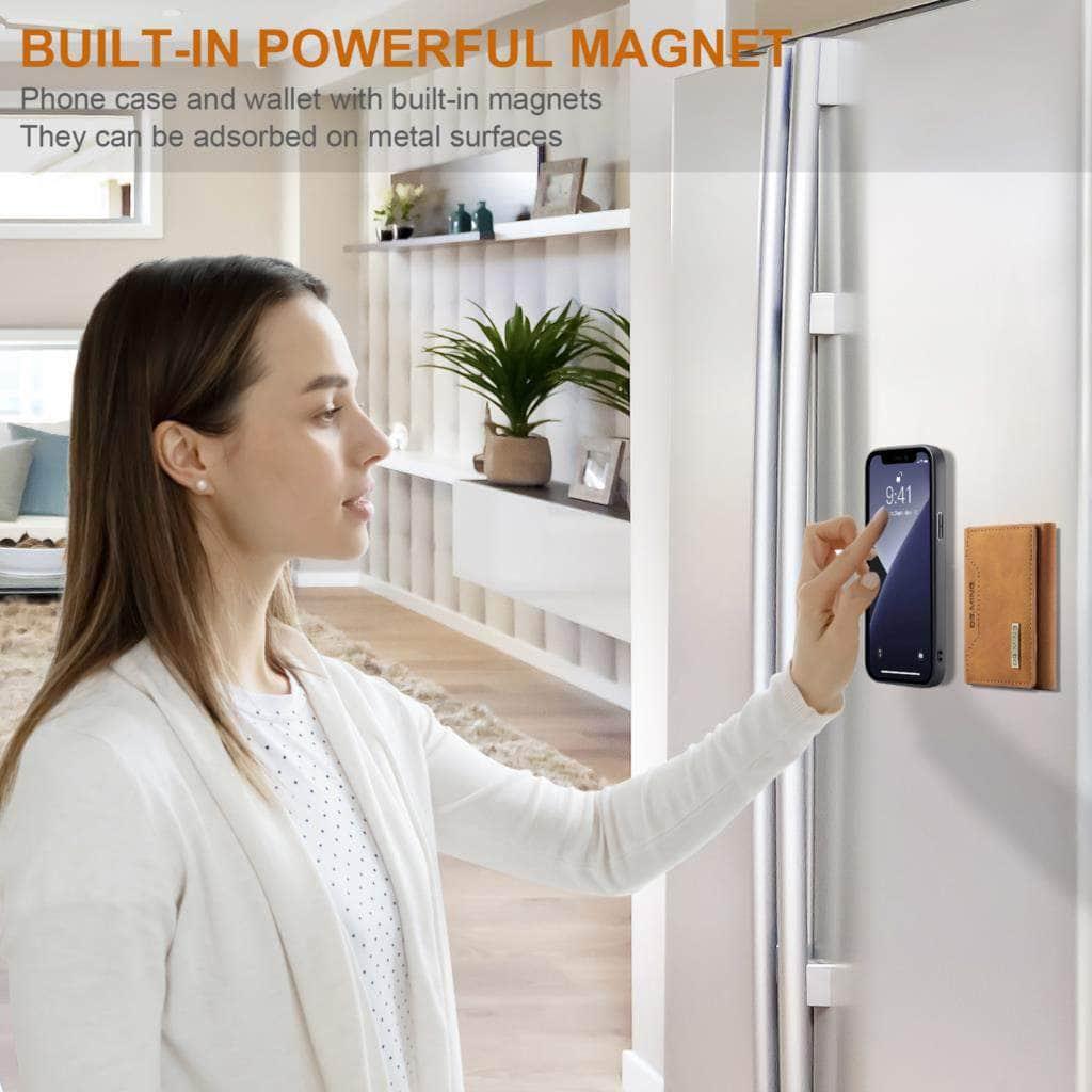 Casebuddy iPhone 15 Plus Magnetic Split Body Wallet Case