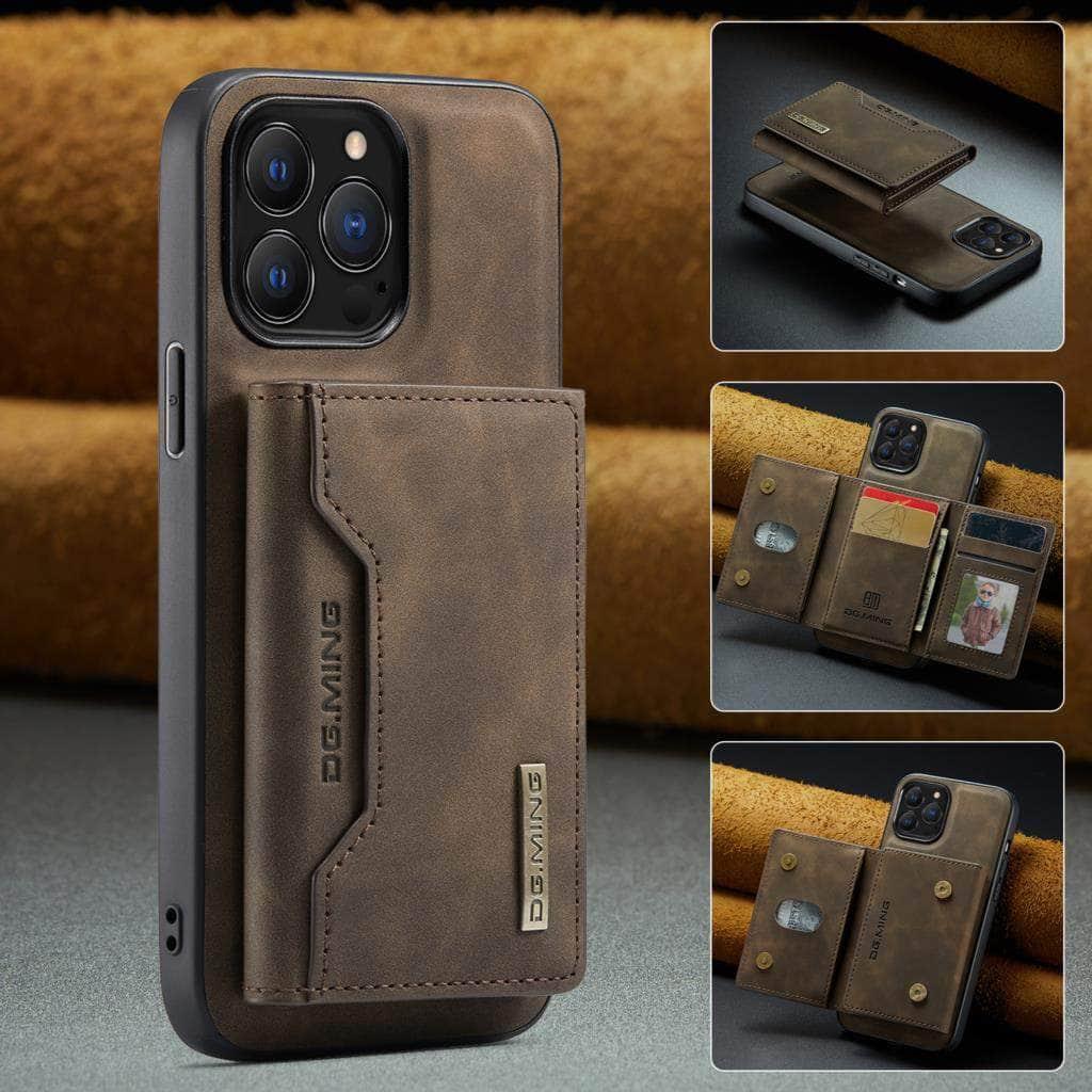 Casebuddy iPhone 15 Plus Magnetic Split Body Wallet Case