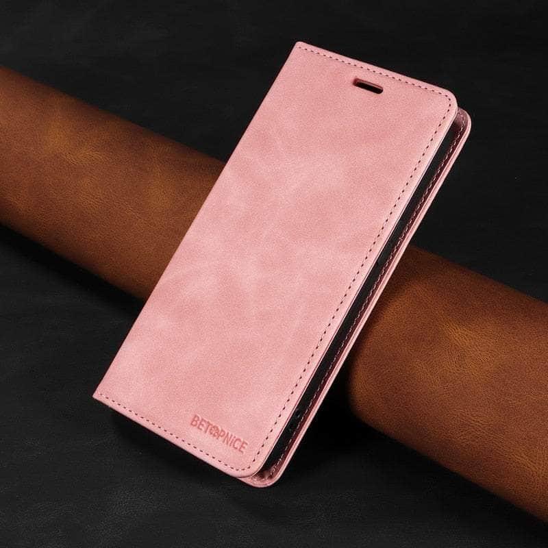 Casebuddy Pink / For iPhone 15 Plus iPhone 15 Plus RFID Leather Wallet Flip Case