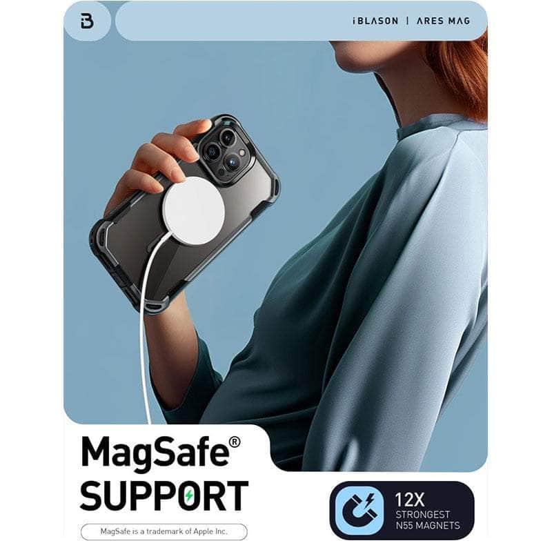 Casebuddy iPhone 15 Pro I-BLASON AresMag Shockproof MagSafe Case
