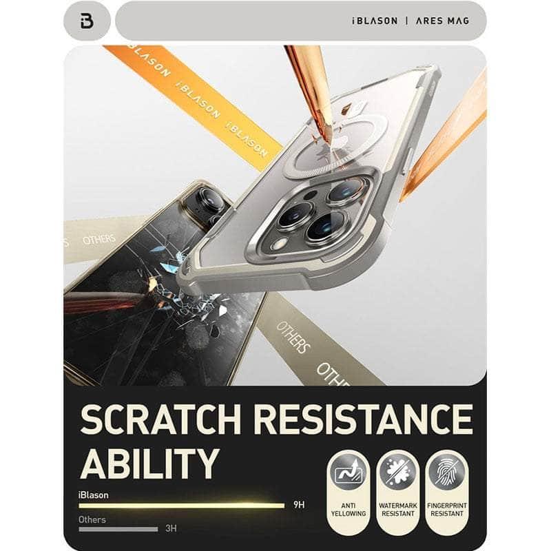 Casebuddy iPhone 15 Pro I-BLASON AresMag Shockproof MagSafe Case