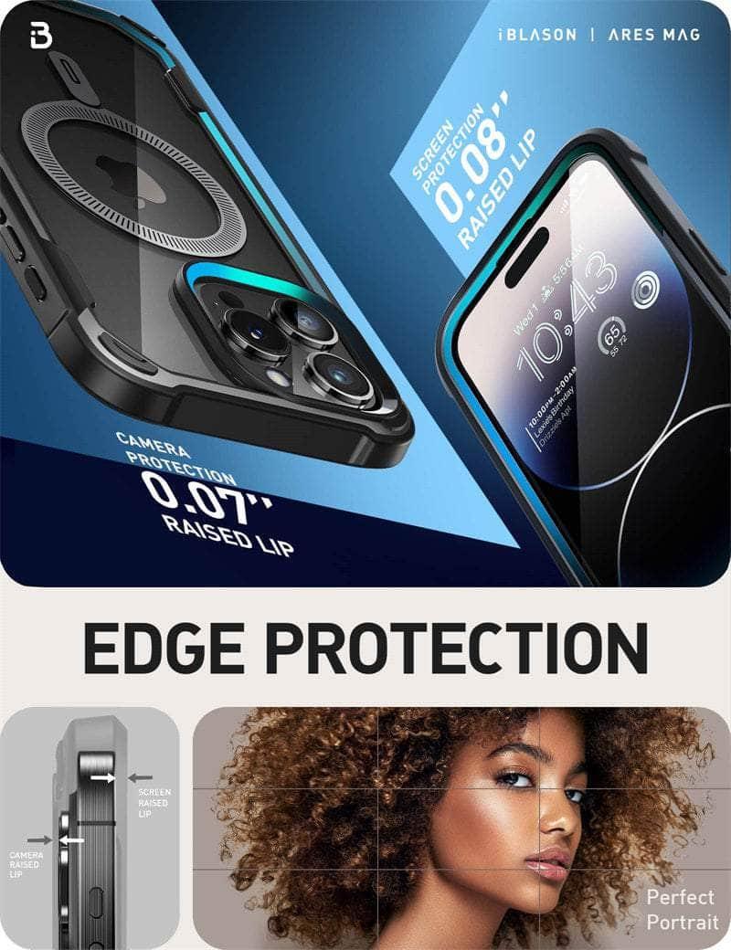 Casebuddy iPhone 15 Pro Max I-BLASON AresMag Shockproof MagSafe Case