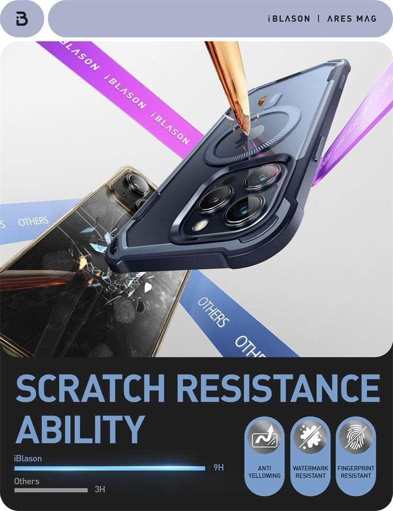 Casebuddy iPhone 15 Pro Max I-BLASON AresMag Shockproof MagSafe Case
