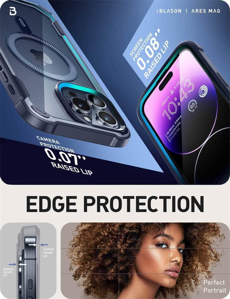Casebuddy iPhone 15 Pro Max I-BLASON AresMag Shockproof MagSafe Case