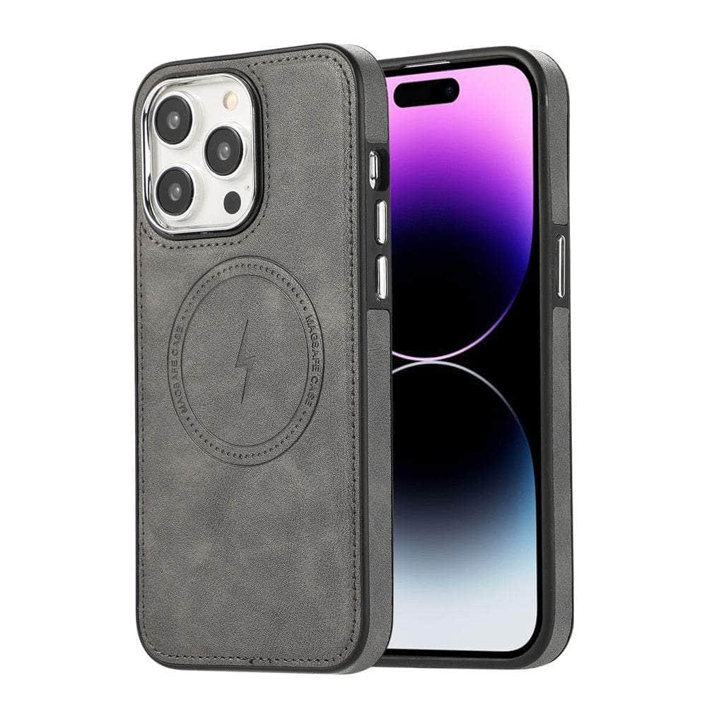 Casebuddy Gray / For iPhone 15Pro Max iPhone 15 Pro Max Magsafe Wireless Charge Cover