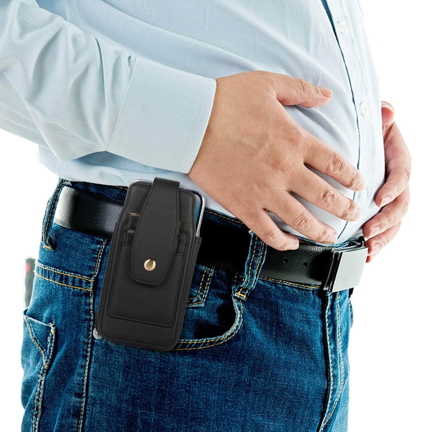 Casebuddy Leather Belt Clip Galaxy Z Fold 5 Holster Pouch
