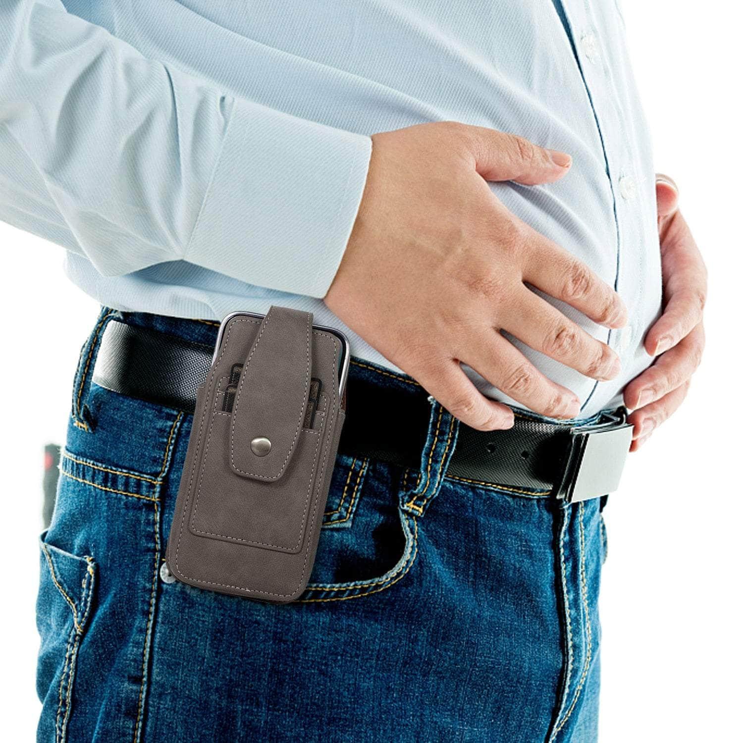 Casebuddy Leather Belt Clip Galaxy Z Fold 5 Holster Pouch