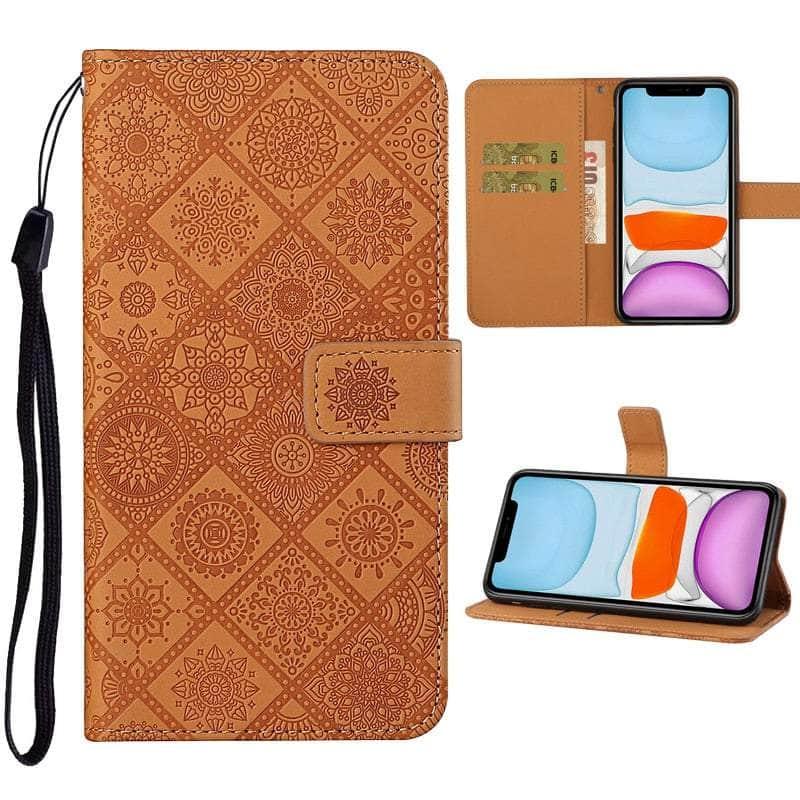 Casebuddy Leather Flip Wallet Galaxy A24 Floral Case