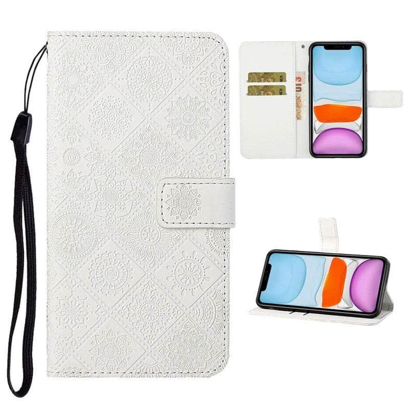 Casebuddy Leather Flip Wallet Galaxy A24 Floral Case