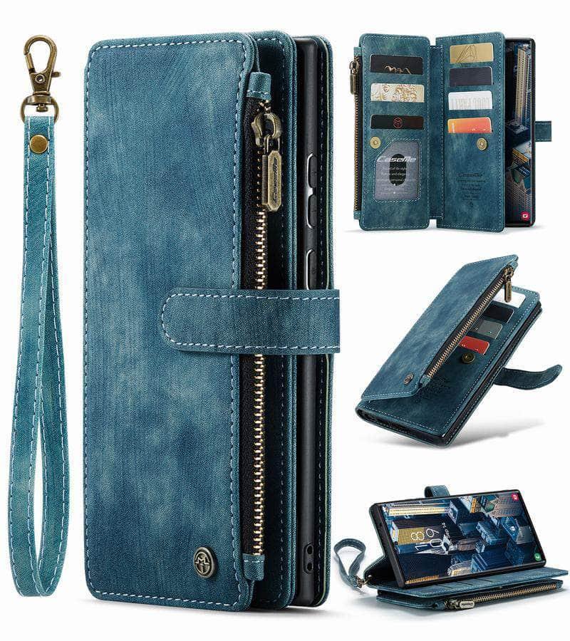 Casebuddy Dark green / For Galay S23 FE Leather Wallet Galaxy S23 FE Case