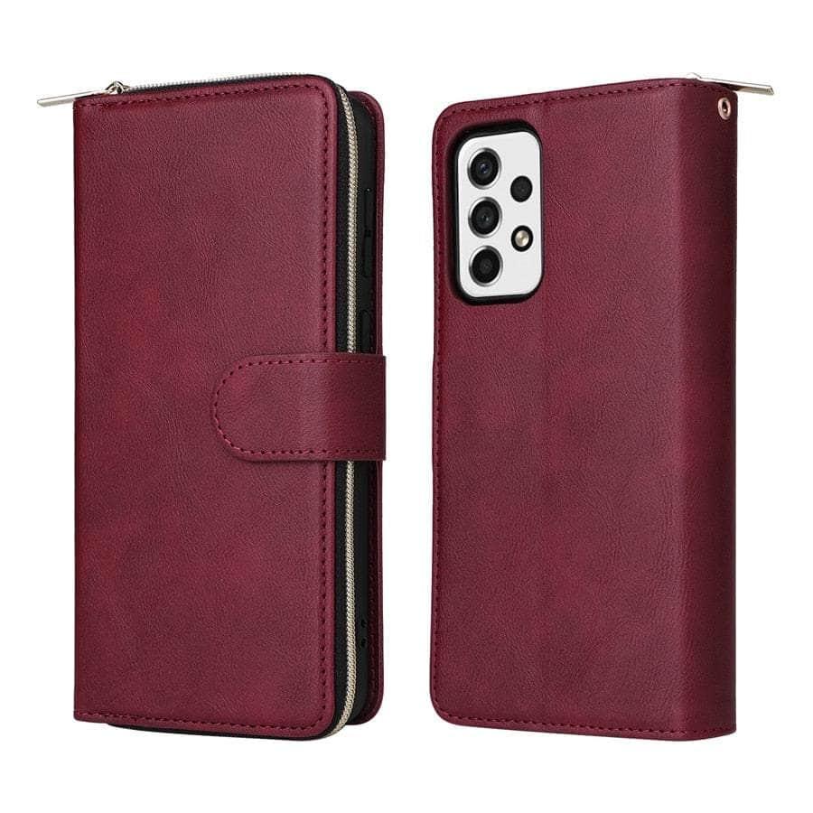 Casebuddy Luxury Galaxy A24 Wallet 9-Card Leather Case