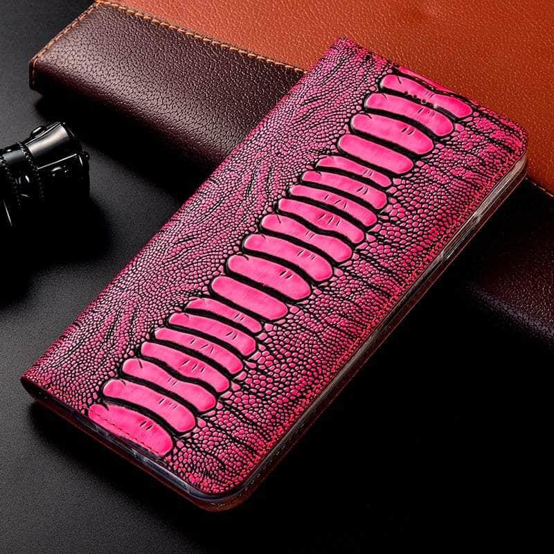 Casebuddy Rose / For A54 Luxury Galaxy A54 Genuine Leather Flip Case