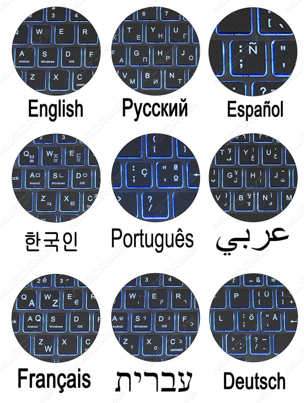 Casebuddy Black / Tab S9 Plus 12.4 Magic Galaxy S9 Plus Touchpad Backlit Keyboard Case