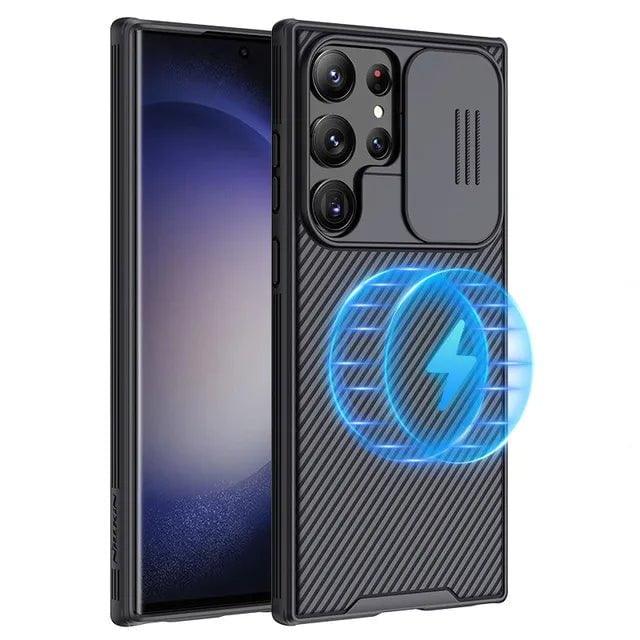 Casebuddy magsafe For black / For Samsung S24 NILLKIN S24 Magsafe CamShield Magnetic Case