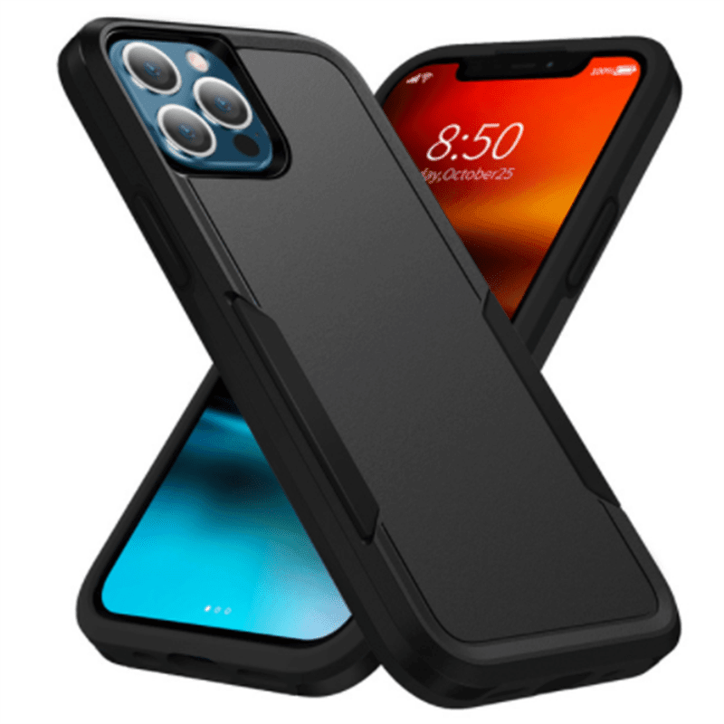 Casebuddy black / For iPhone 15PLUS Shockproof iPhone 15 Plus Rugged Silicone Hard Cover