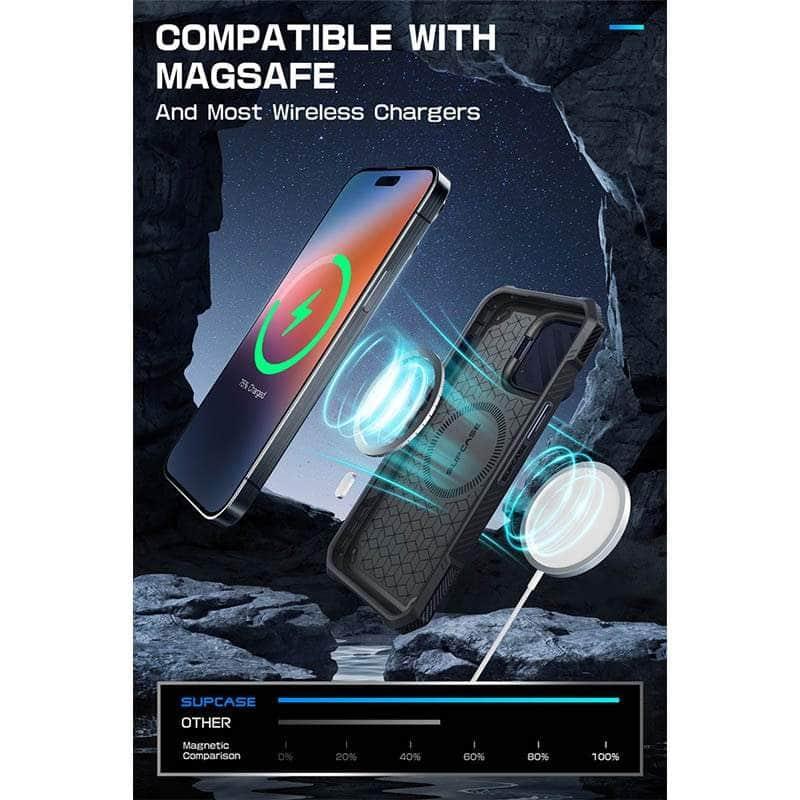 Casebuddy Black / PC + TPU SUPCASE iPhone 15 Pro Max Mag XT Full Body Case