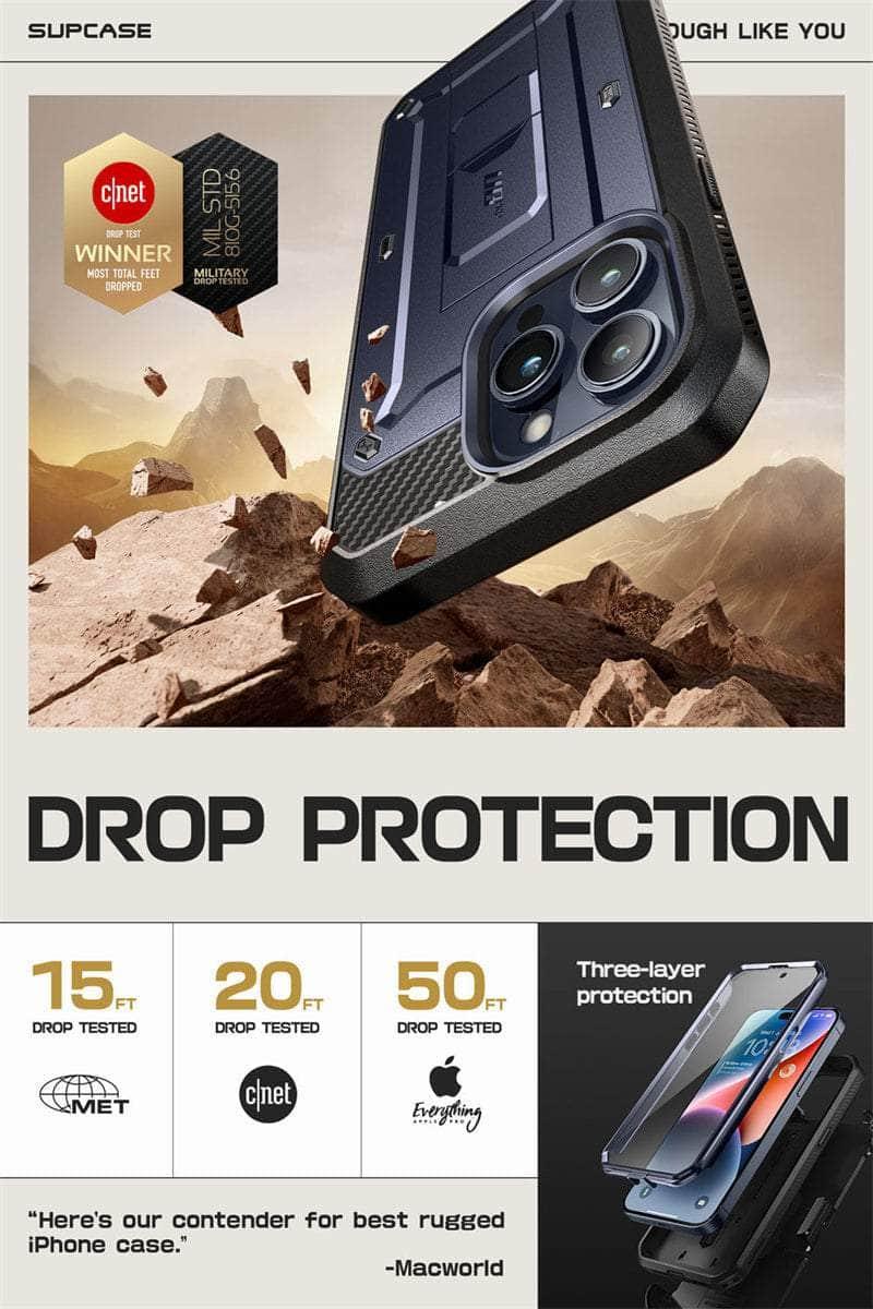 Casebuddy SUPCASE iPhone 15 Pro UB Rugged Heavy Duty Case