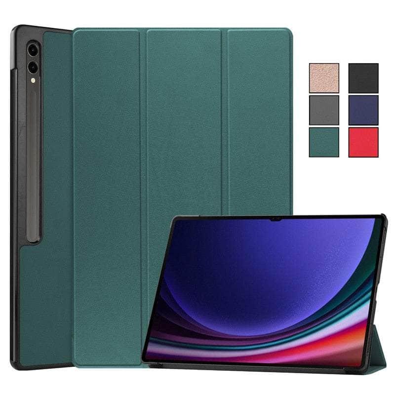 Casebuddy Tab S9 Ultra Trifold Magnetic Leather Stand