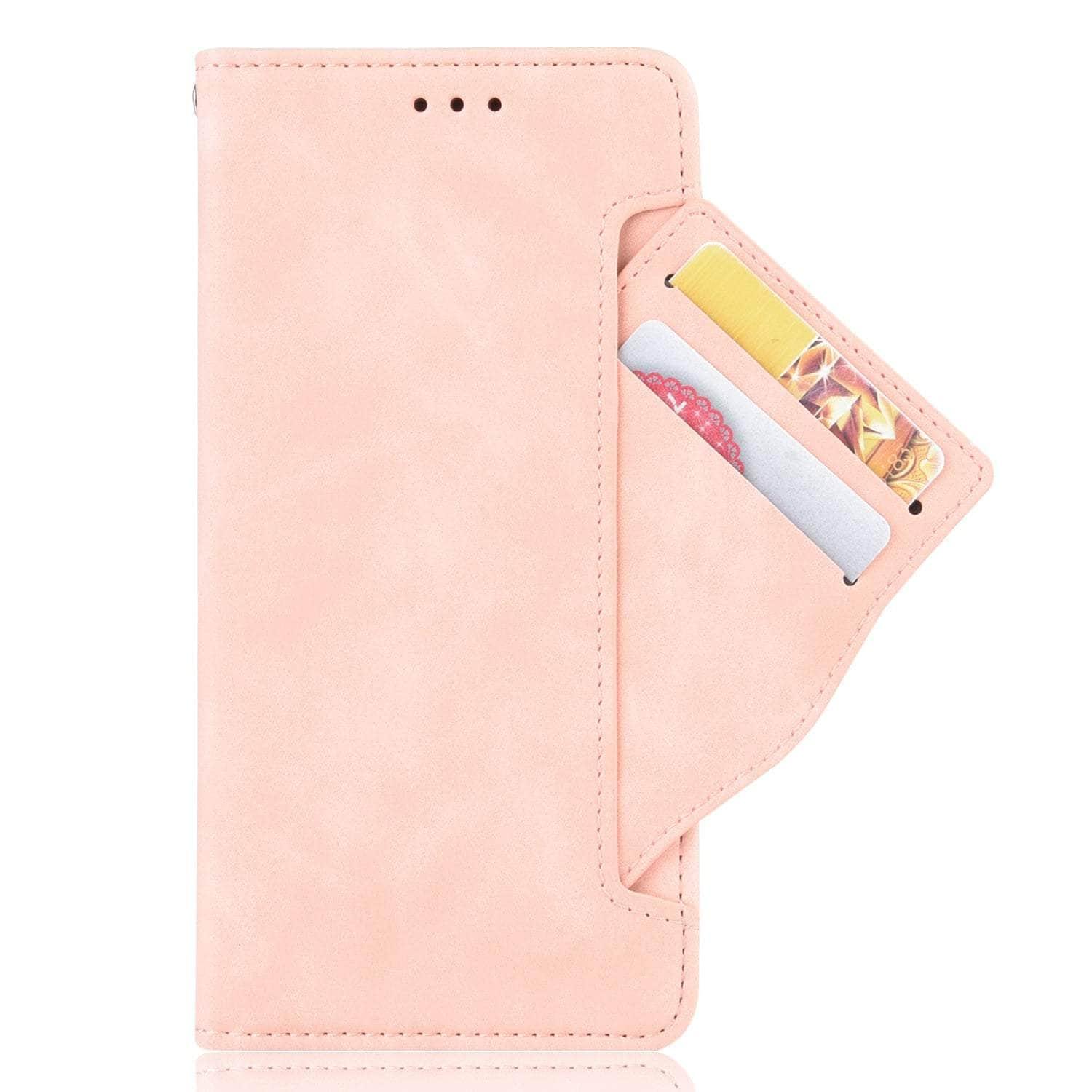 Casebuddy Pink / Samsung Z Fold 5 Vegan Leather Galaxy Z Fold 5 Pen Slot Case
