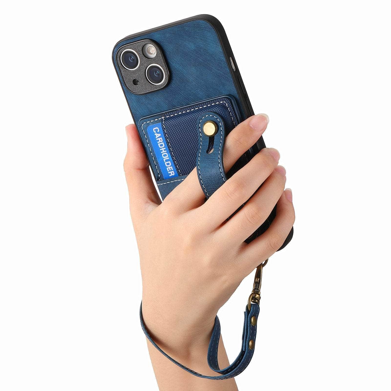Casebuddy Vegan Leather iPhone 15 Plus Wallet Case