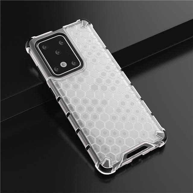 Armor Case Samsung S20+ S20 Ultra 5G Honeycomb Clear Phone Case Shockproof Back Cover