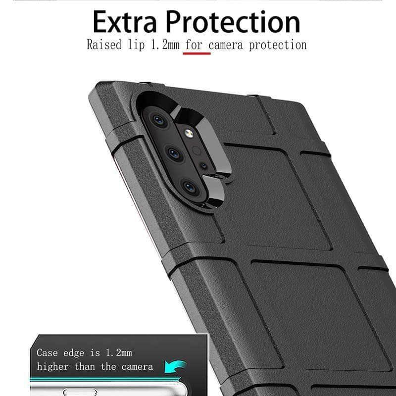 Armor Style Case Samsung Galaxy Note 10+ Note 10 Shockproof Solid Rugged Soft TPU Silicone Cover Skin