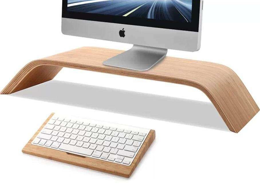 Birch Wood Monitor Riser for iMac