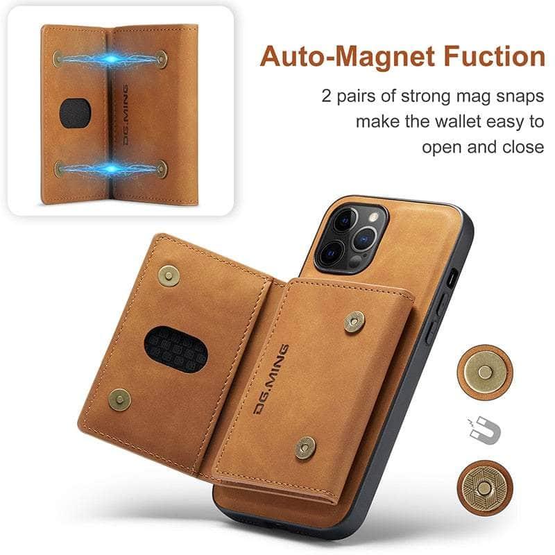 Casebuddy CaseMe iPhone 14 Max Detachable Magnetic Leather Case