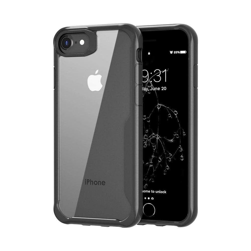 Clear iPhone SE 2020 4.7" Slim TPU+PC Protective Shockproof Armor Cover - CaseBuddy
