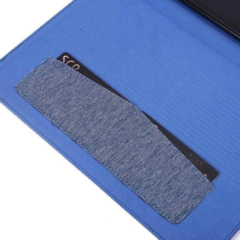 Cloth Pattern Book Style Galaxy Tab A7 10.4 T500 T505 Stand Cover Card Slots - CaseBuddy
