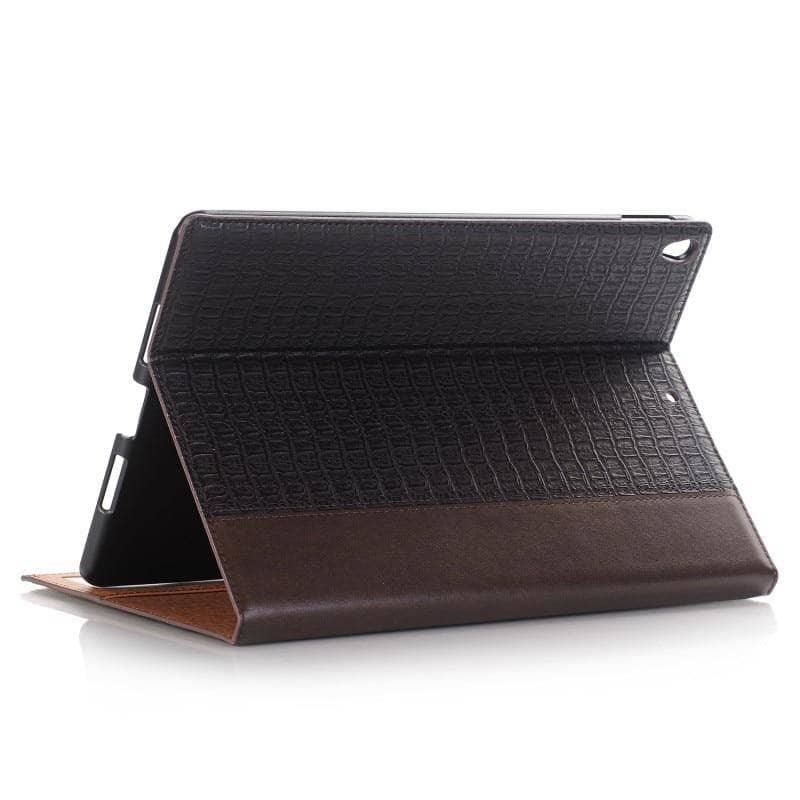 Crocodile Wallet Flip Smart Sleep Awake Leather Looks iPad Air 3 2019 Case - CaseBuddy