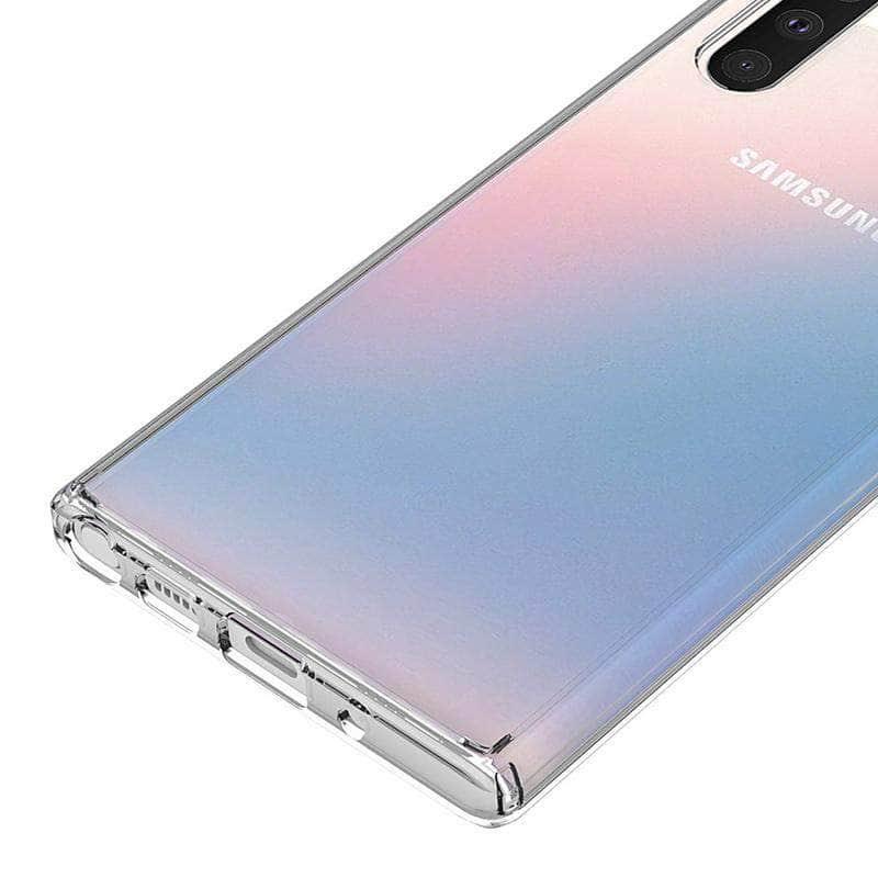 Crystal Hybrid Bumper Clear Hard Acrylic Back Cover Samsung Galaxy Note10+ Cases - CaseBuddy