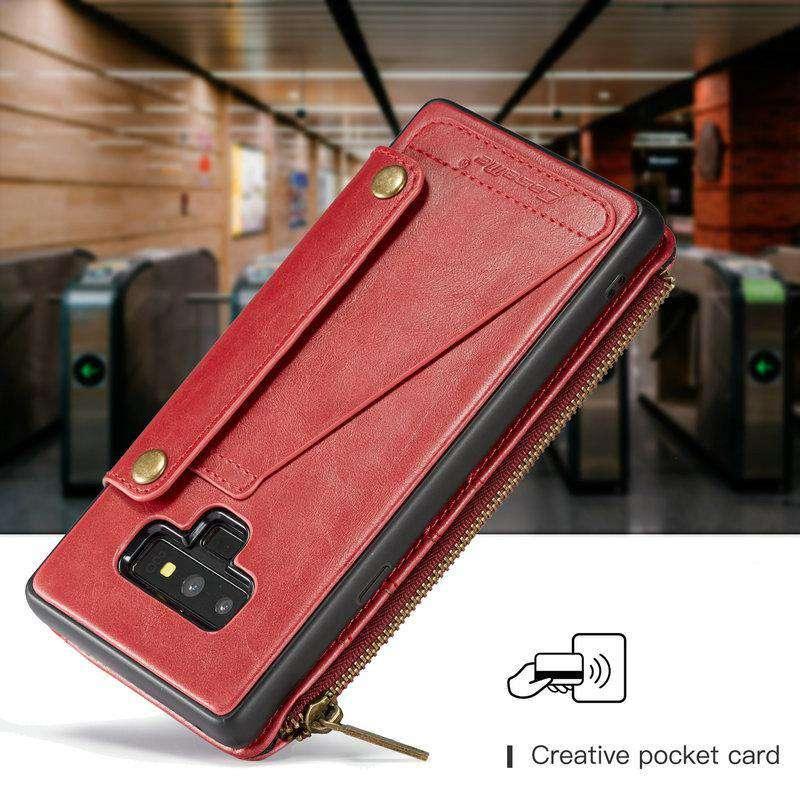 Detachable Leather Look Galaxy Note 9 Slots & Credit Card Cover - CaseBuddy