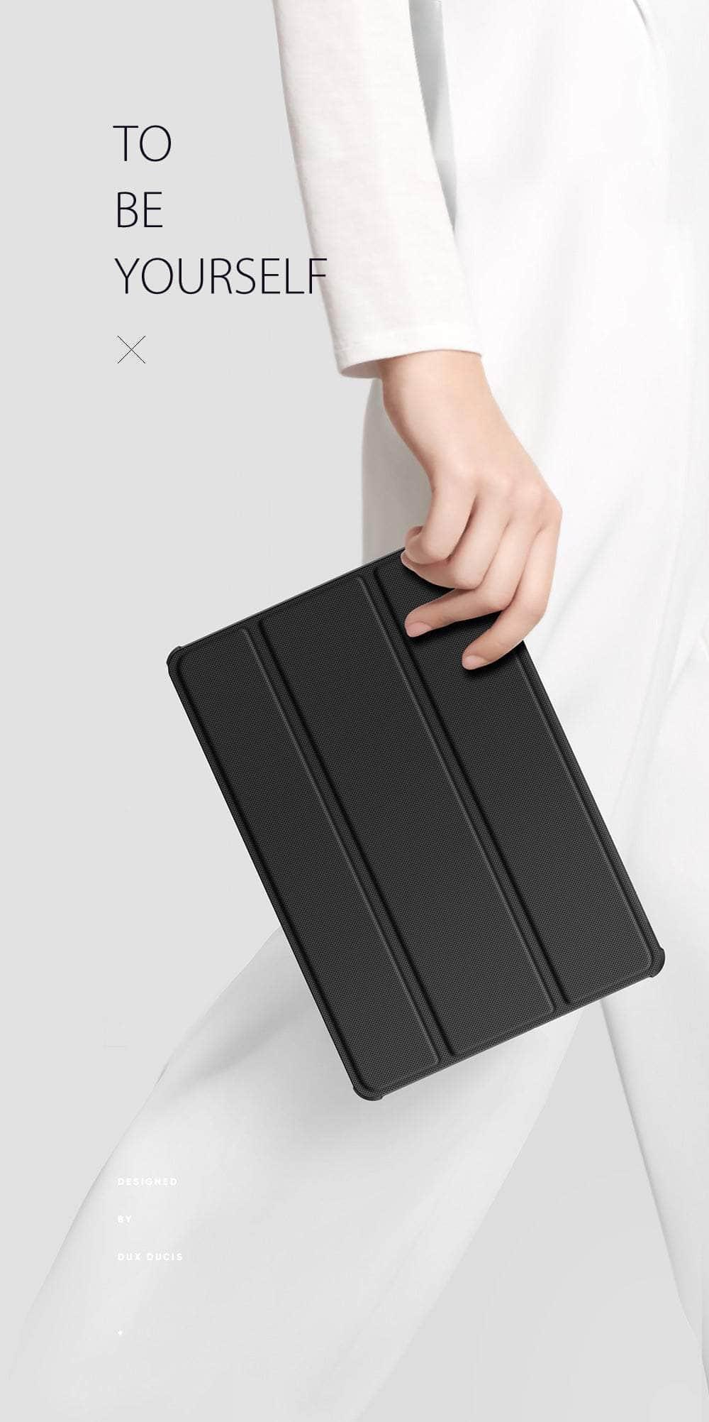 CaseBuddy Australia Casebuddy DUX DUCIS Galaxy Tab S8 Ultra X906 Leather Series Smart Sleep Wake Pencil Holder Case