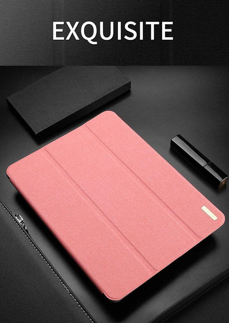 DUX DUCIS Smart Leather Look iPad Pro 12.9 2018 Stand Cover with Pencil Holder Coque - CaseBuddy