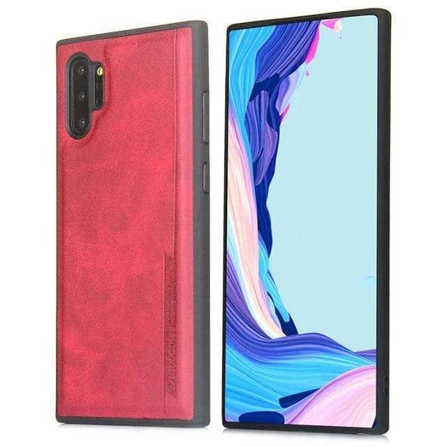 Fashion Samsung Galaxy Note10 Plus  PU leather PC Soft TPU Silicone Shockproof Case Cover Skin - CaseBuddy